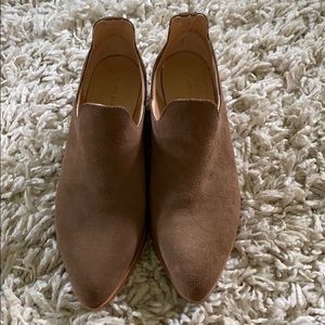 pure navy (saks off fifth)  heeled booties